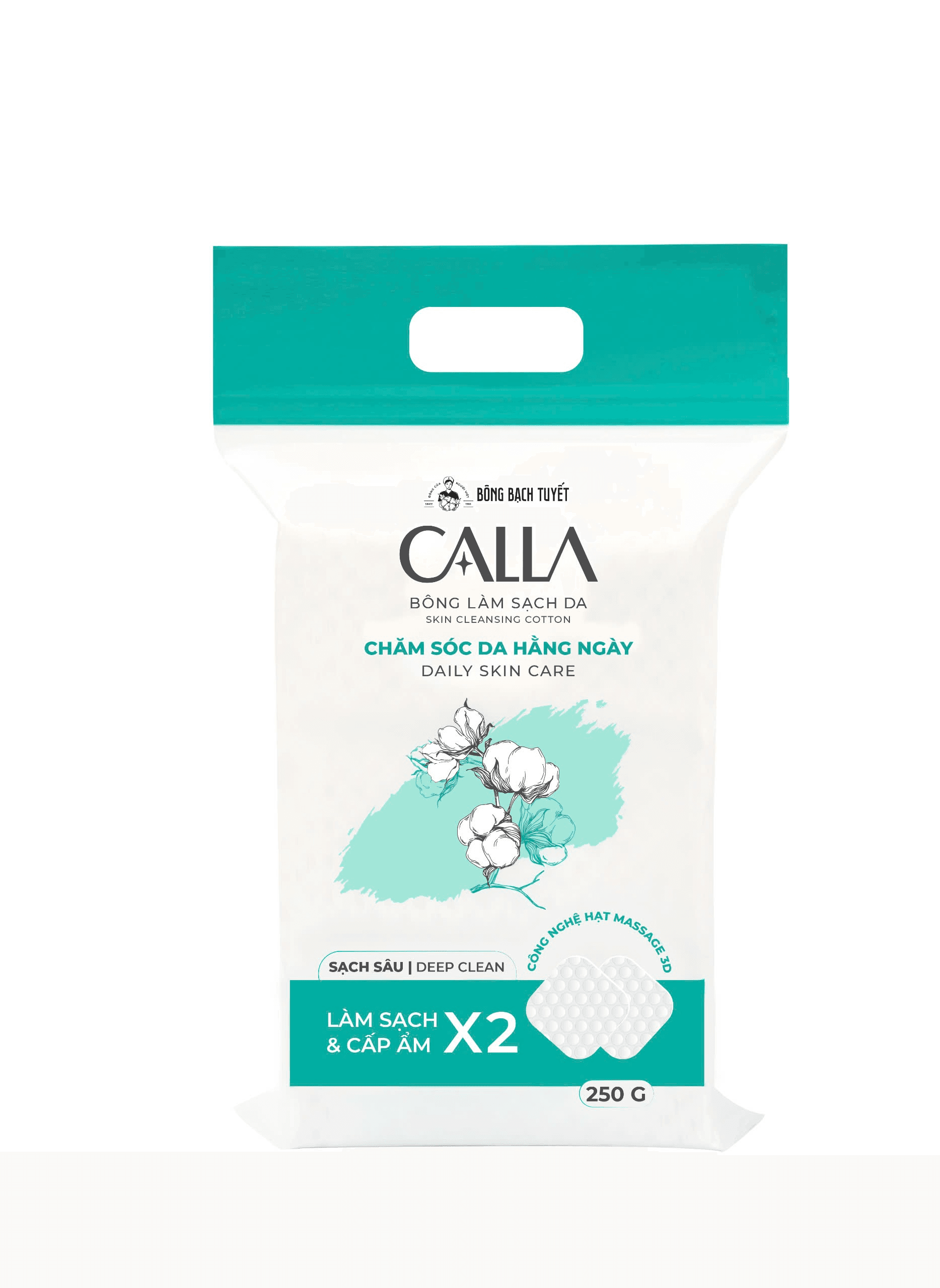 Bông tẩy trang Calla sạch sâu (Túi 250 gram)