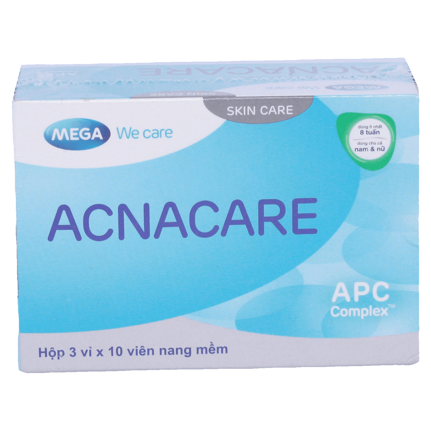 Viên uống hỗ trợ trị mụn Acnacare Mega (Hộp 30 viên)